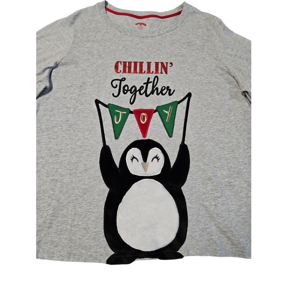 Holiday Time Women's Penguin Long Sleeve Shirt Size 3x - Picture 4 of 8